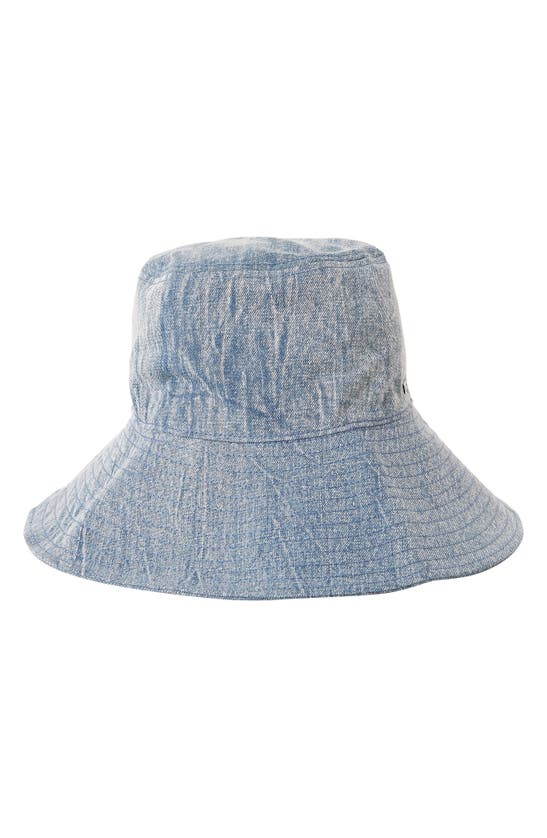 Billabong Time To Shine Canvas Bucket Hat In Wad-washed Denim