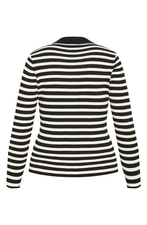 Shop City Chic Zola Stripe Sweater