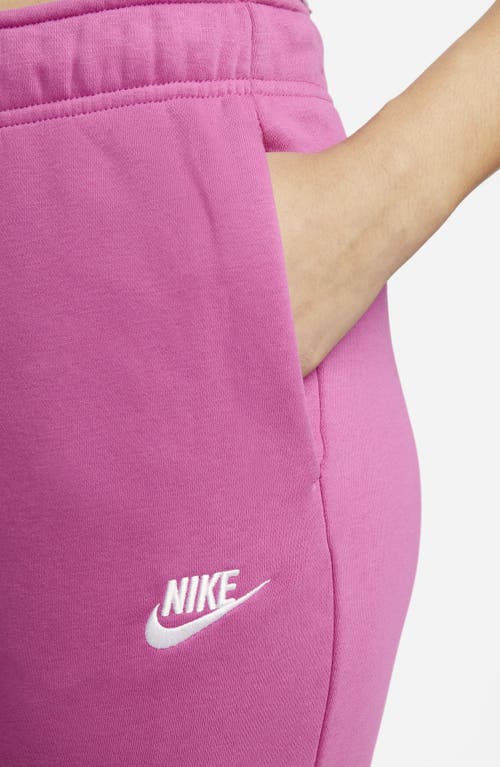 Shop Nike Sportswear Club Fleece Joggers In Active Fuchsia/white