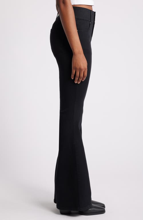 Shop 1822 Denim Fit & Lift High Waist Flare Jeans In Black