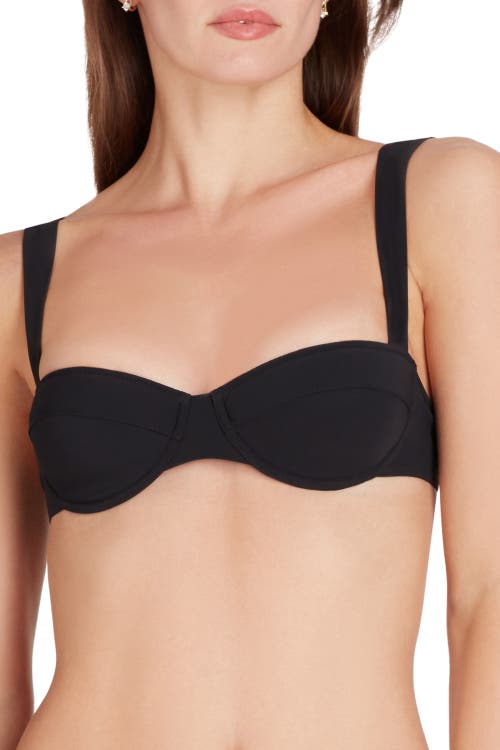 Shop Valimare Athens Underwire Bikini Top In Black