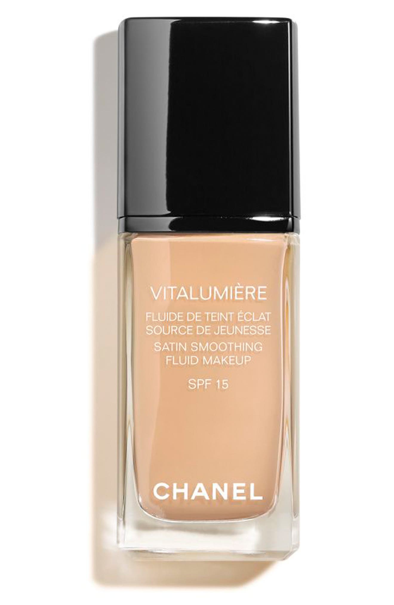 CHANEL VITALUMIÈRE MoistureRich Radiance Sunscreen Fluid Makeup Broad Spectrum SPF 15 Nordstrom