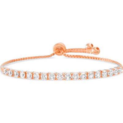 Lesa Michele Cubic Zirconia Tennis Slider Bracelet
