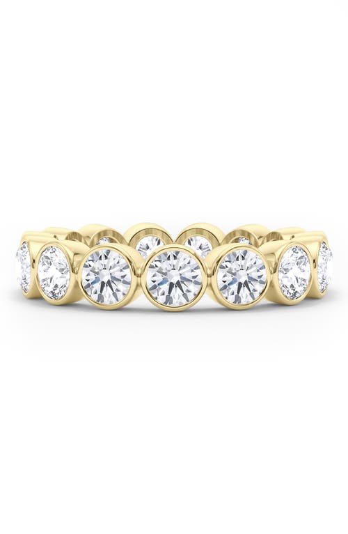 Hautecarat Round Cut Lab Created Diamond Eternity Ring In 18k Yg