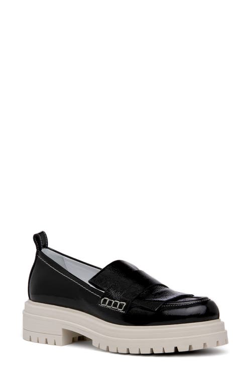 Frederica Loafer in Black Patent Leather