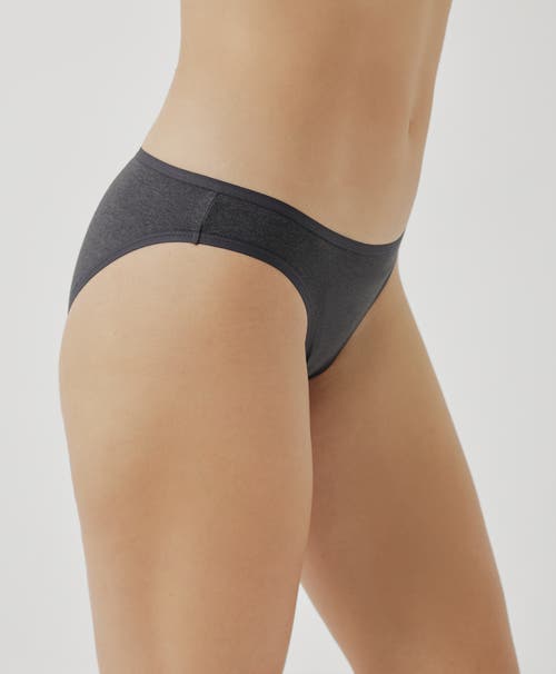 Pact Organic Cotton Everyday Classic Fit Bikini 6-pack In Charcoal Basics