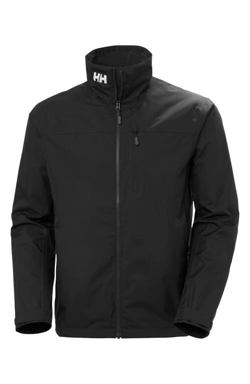 Shop Helly Hansen Waterproof Crew Jacket In Black