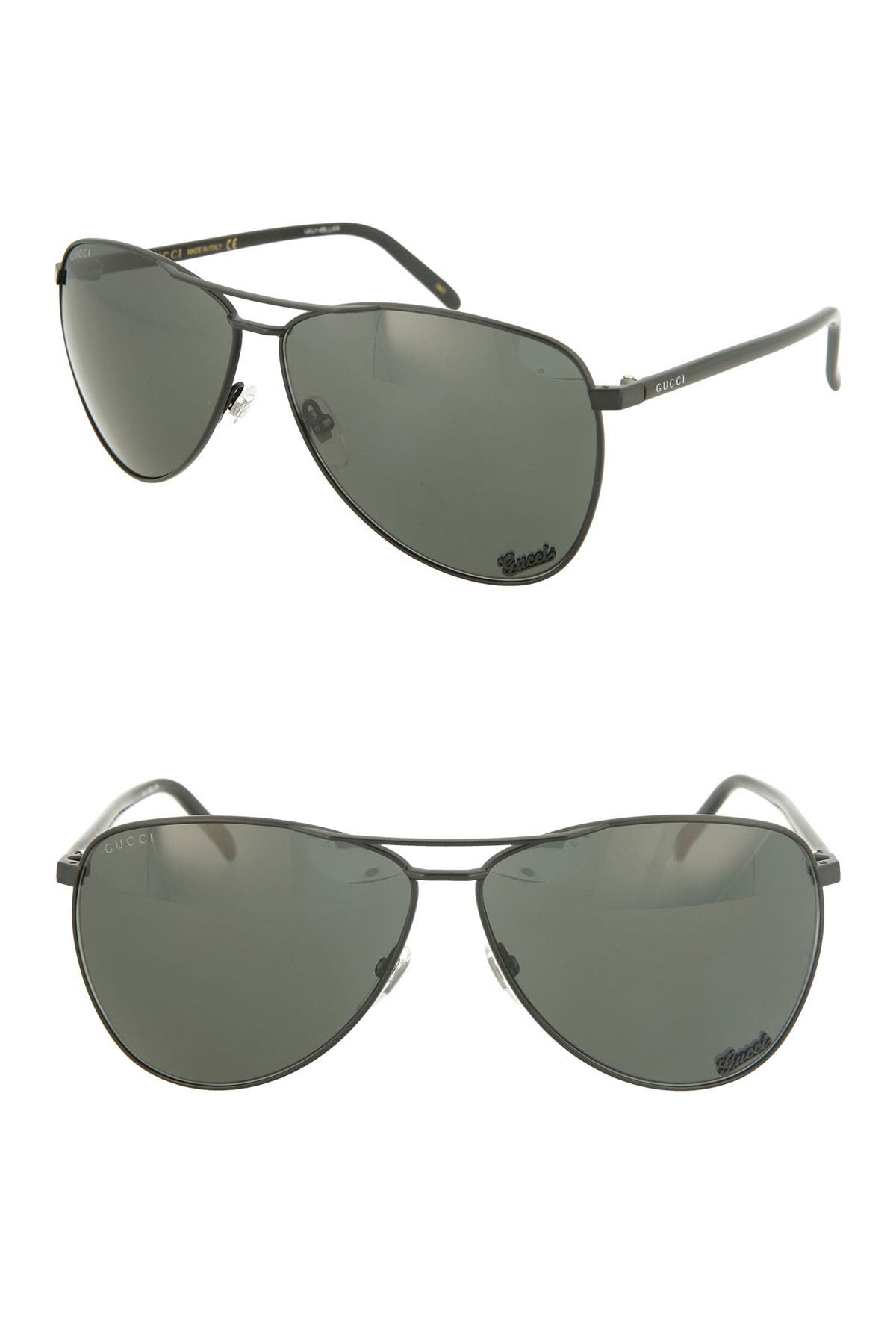 gucci 62mm aviator sunglasses