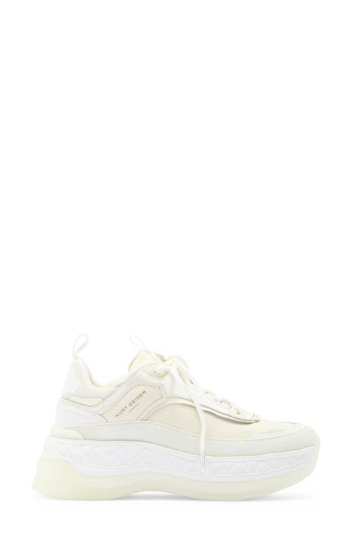 Kurt Geiger London Kensington Pump Platform Sneaker In White