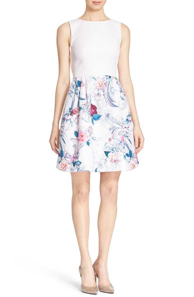 Ted Baker London 'Eilah' Acanthus Scroll Floral Print Fit ...