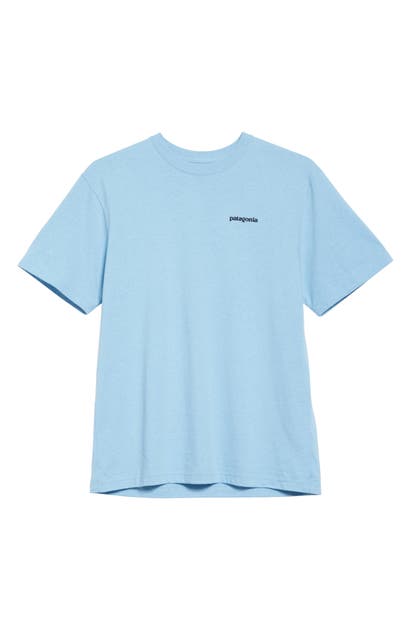 Click to view more detailed imagery on our partner's website Patagonia P-6 Responsibili-Tee Logo Graphic T-Shirt In Break Up Blue
