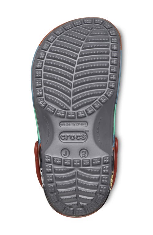 Crocs X Disney & Pixar Kids' 'cars' Mater Classic Clog In Slate Grey/brown