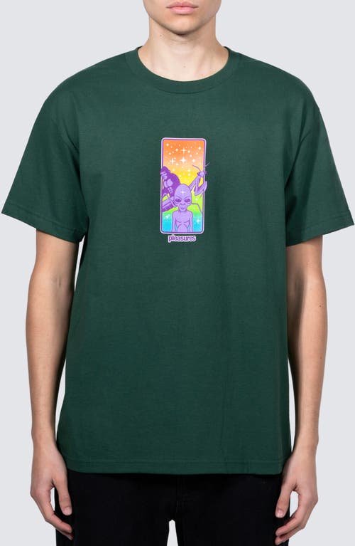 PLEASURES Friends Graphic T-Shirt Forest Green at Nordstrom,