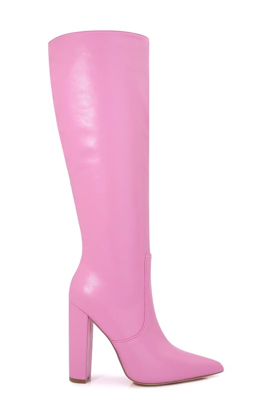 Shop Berness Lovina Knee High Boot In Pink
