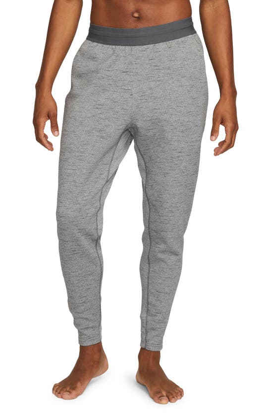 Nike Dri-fit Yoga Pants In Black/ Iron Grey