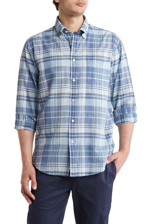 Regular Fit Madras Plaid Button-Down Shirt