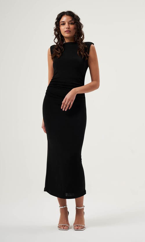 Shop Mizalle Sleeveless Gathered Dress In Black