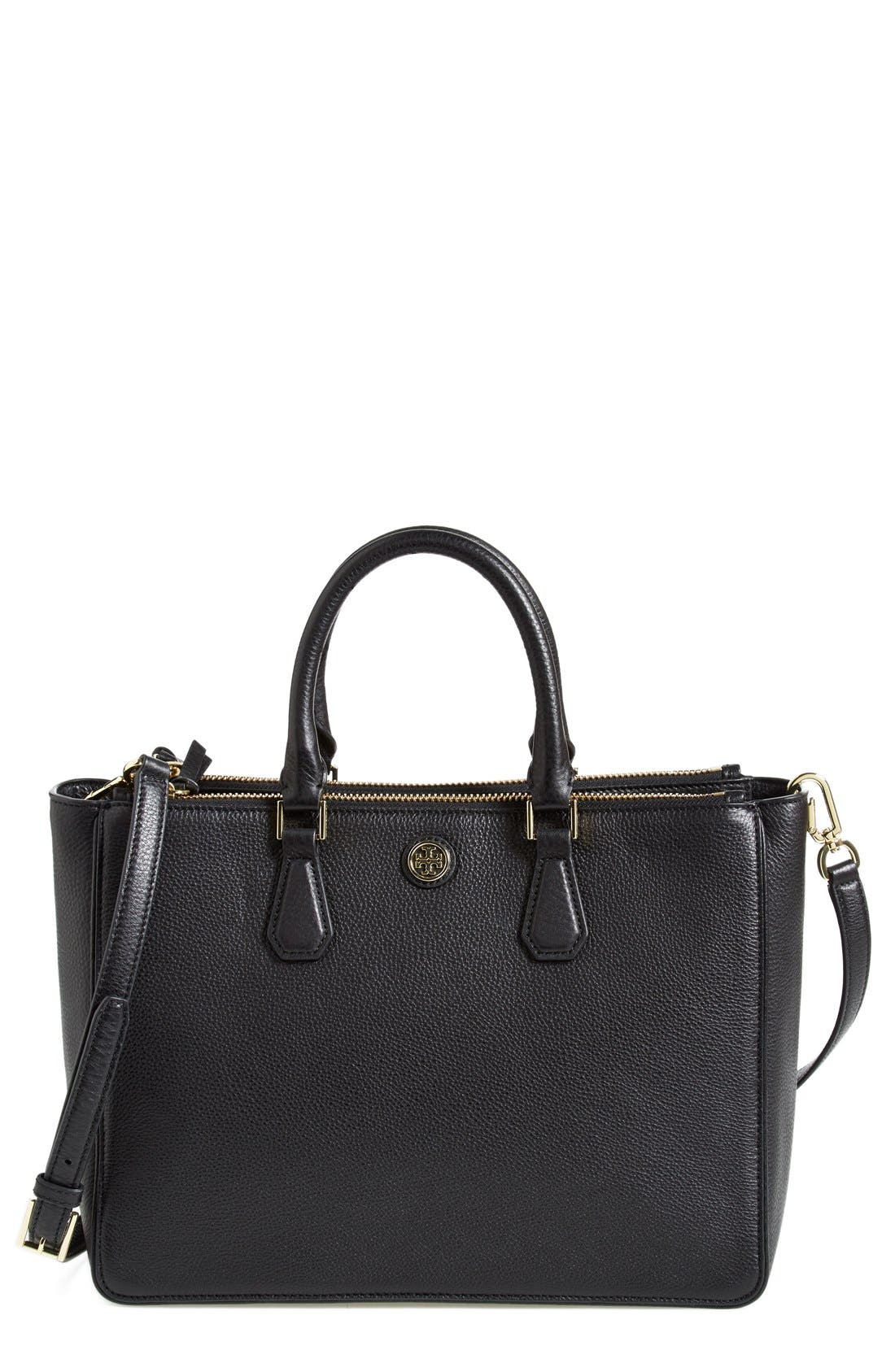 tory burch pebbled tote