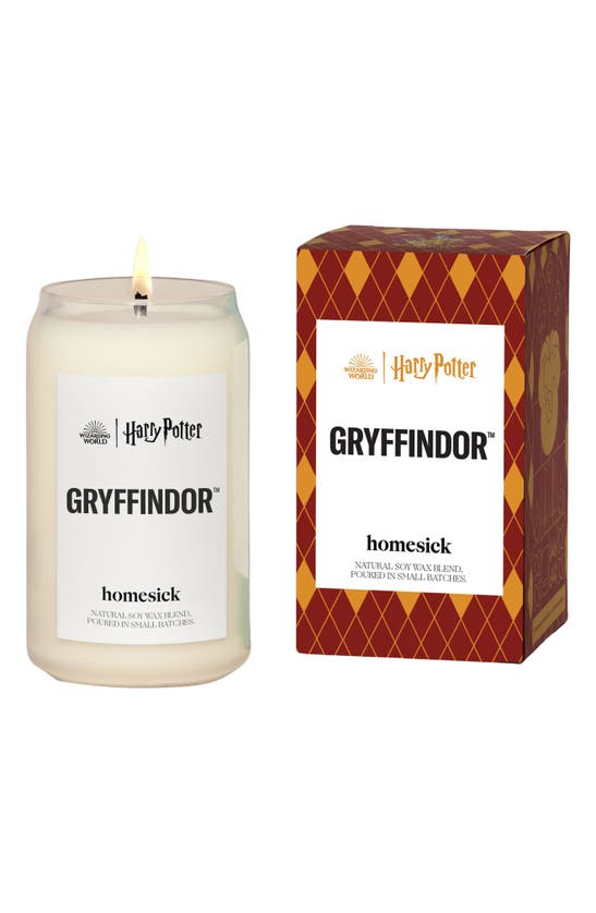 Homesick Gryffindor™ Candle In White