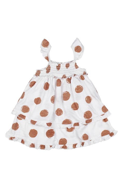 Smocked Slub Organic Cotton Jersey Dress (Baby)