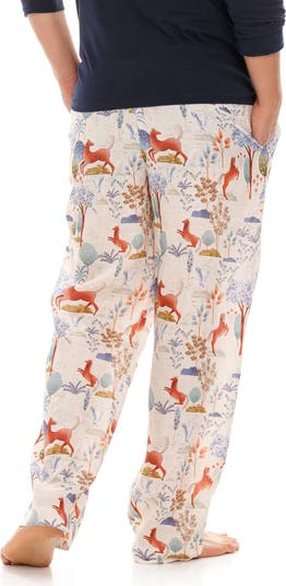 The Lazy Poet Drew Equus Horse Print Linen Pajama Pants Nordstrom