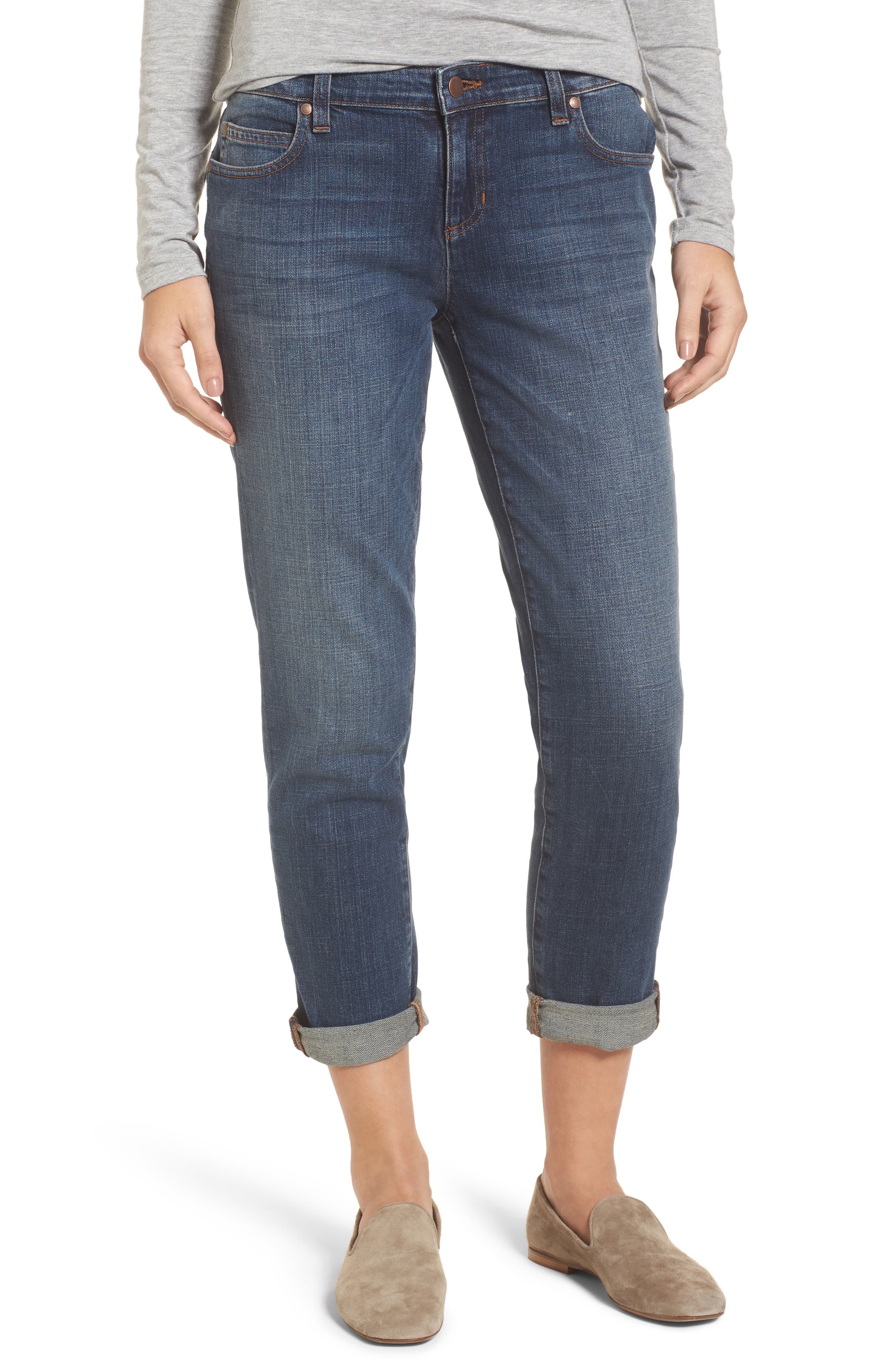 Eileen Fisher Organic Cotton Boyfriend Jeans (Regular & Petite) | Nordstrom