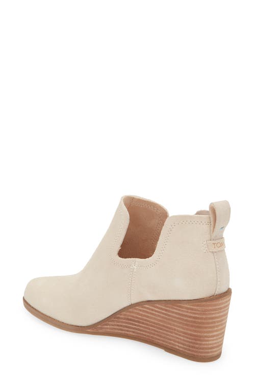 Toms Kallie Womens Suede Cut Out Wedge Boots In Natural Natural