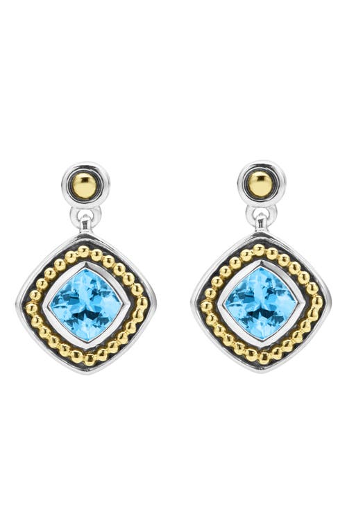 LAGOS Caviar Color Blue Topaz Drop Earrings in Swiss Blue Topaz at Nordstrom
