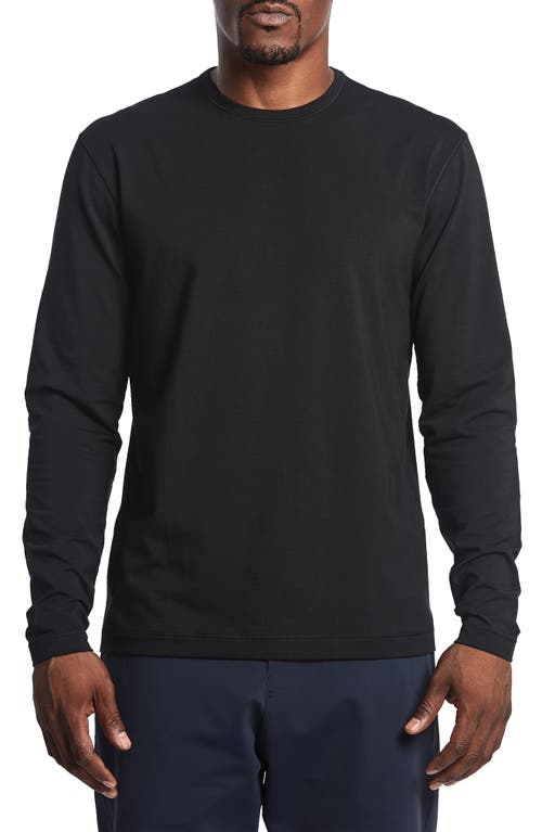 Go-To Long Sleeve Performance T-Shirt in Black