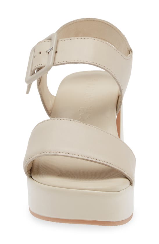 Shop Naot Glamour Platform Sandal In Soft Ivory Leather