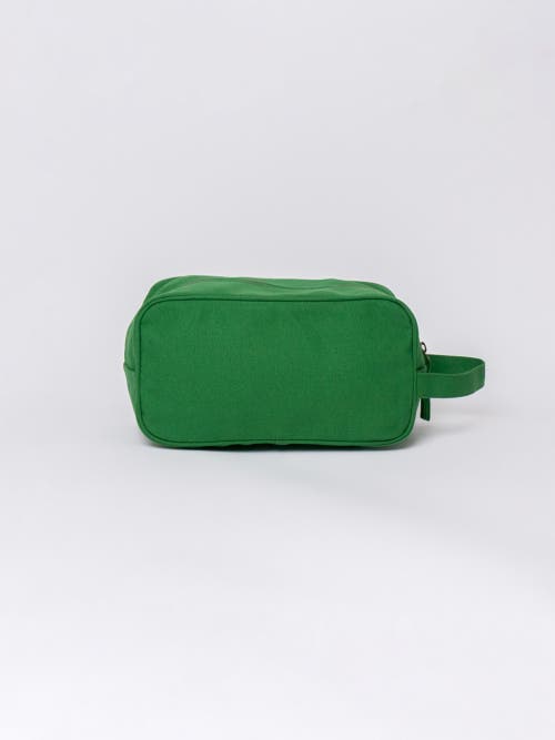 Shop Terra Thread Organic Cotton Toiletry Bag In Moss Green