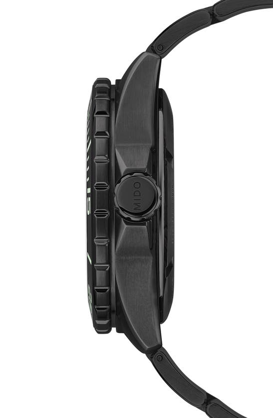 Mido Ocean Star 600 Chronometer Bracelet Watch & Rubber Strap Gift Set, 43.5mm In Black