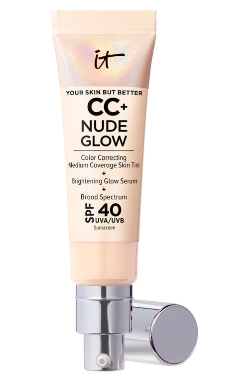 IT Cosmetics CC+ Nude Glow Lightweight Foundation + Glow Serum SPF 40 in Fair Light