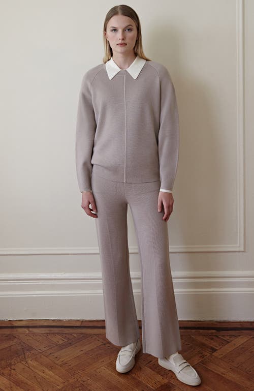 Oyun Merino Margo Knit Pants In Dove Grey