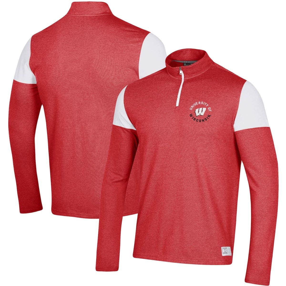 under armour quarter zip red