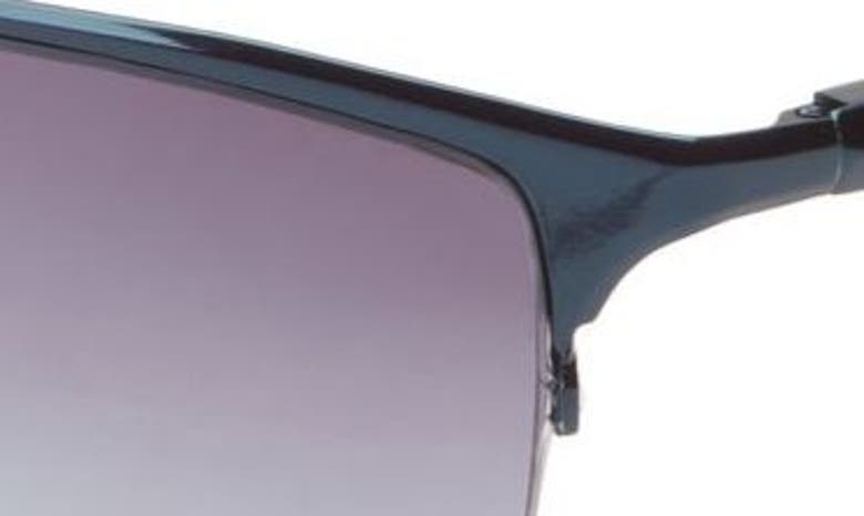 Shop Vince Camuto 62mm Retro Half Rim Sunglasses In Blue