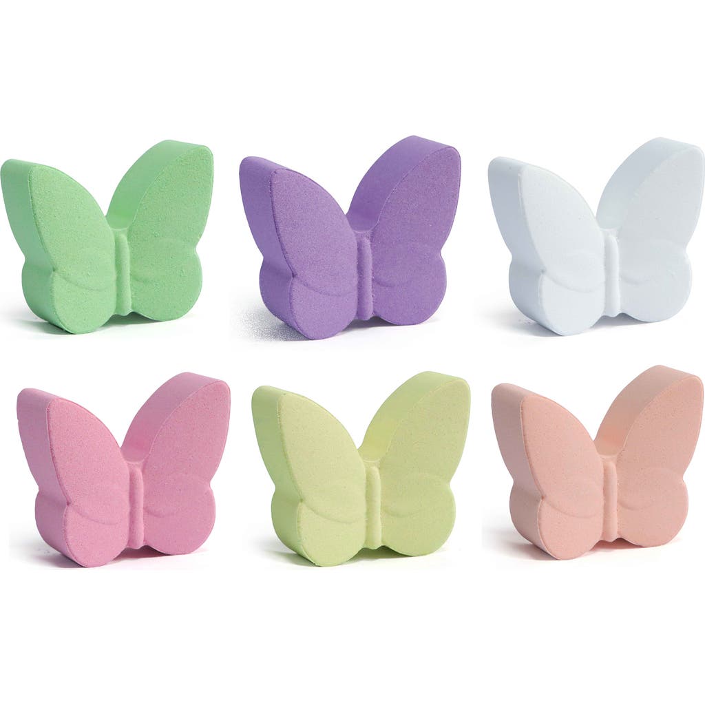 Pursonic Aromatherapy Butterflies Bath Bombs 6 Pack In Multi Color