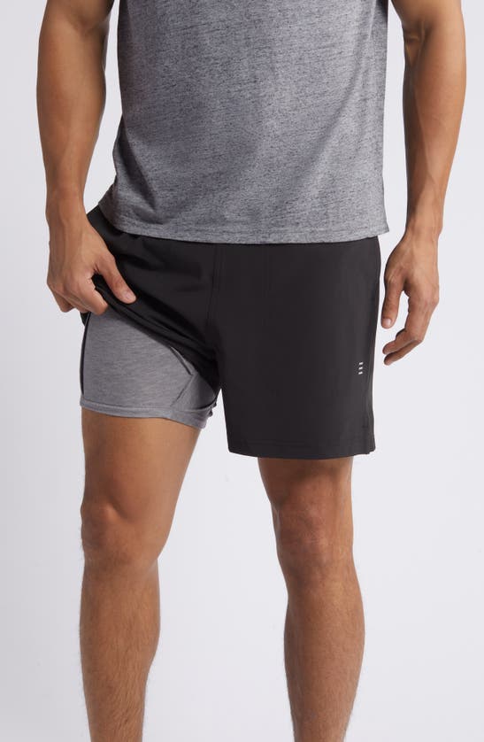 Free Fly Breeze Brief Lined Active Shorts In Black