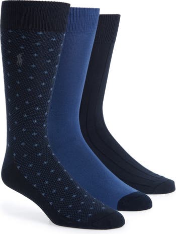 Polo Ralph Lauren Assorted 3-Pack Supersoft Dress Socks | Nordstrom