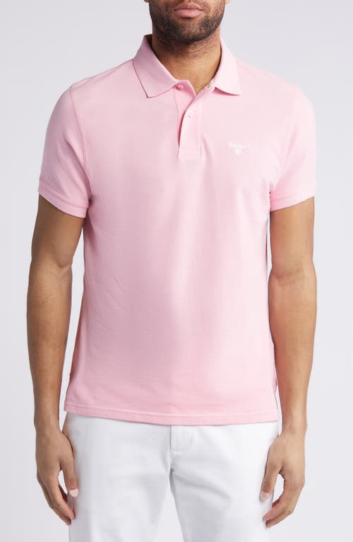 Barbour Lightweight Sports Piqué Polo Faded Pink at Nordstrom,