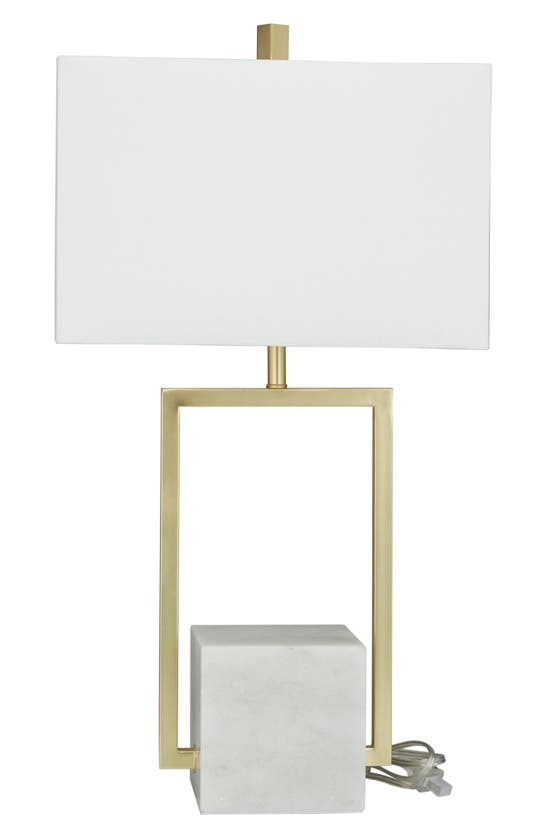 Shop Vivian Lune Home Marble Table Lamp In Gold