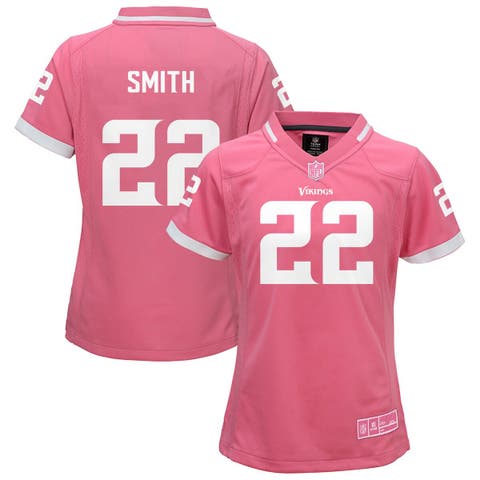 Youth Girls Harrison Smith Pink Minnesota Vikings Bubble Gum Jersey