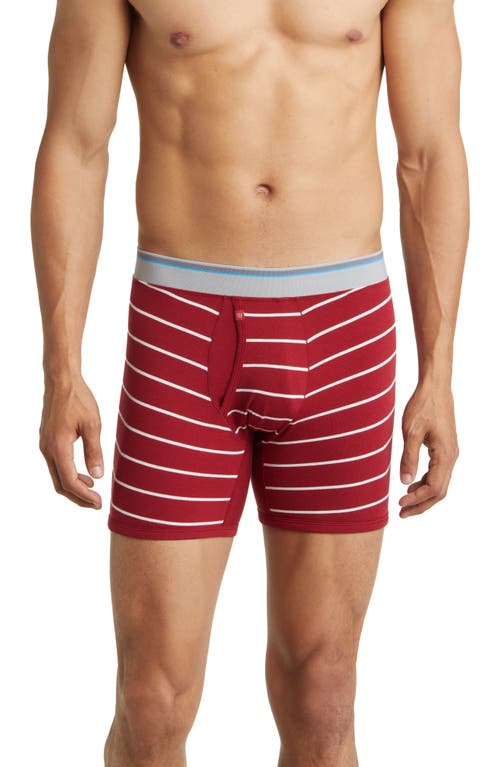 Mack Weldon 18 Hour Jersey Boxer Briefs in Maritime Stripe