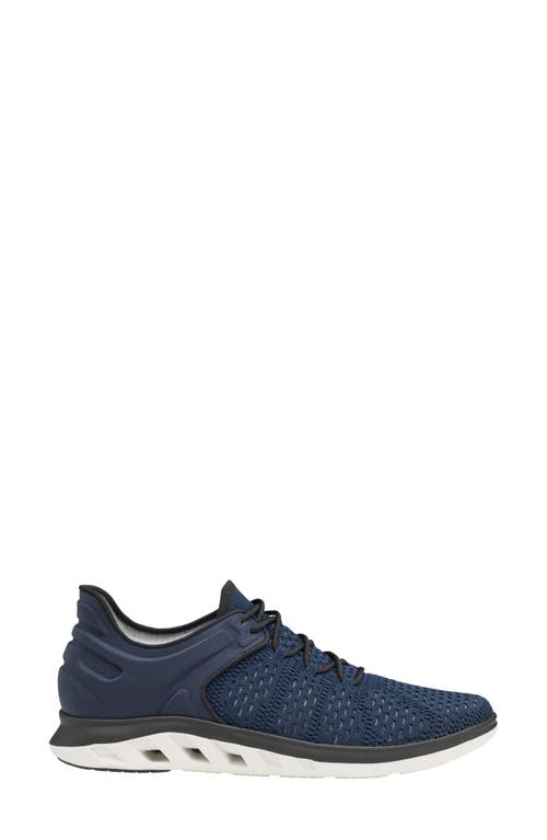 Shop Johnston & Murphy Activate Sneaker In Navy Knit/nylon