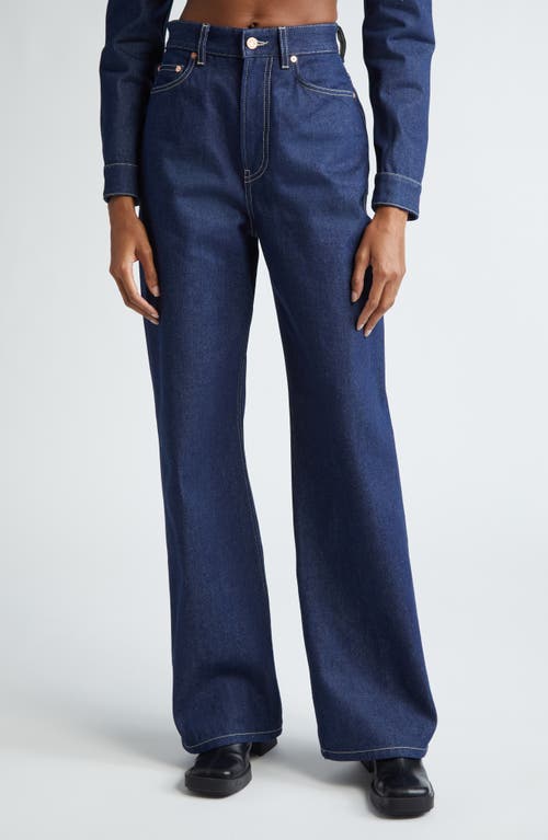 Jean Paul Gaultier The Conical High Waist Loose Fit Jeans In Blue