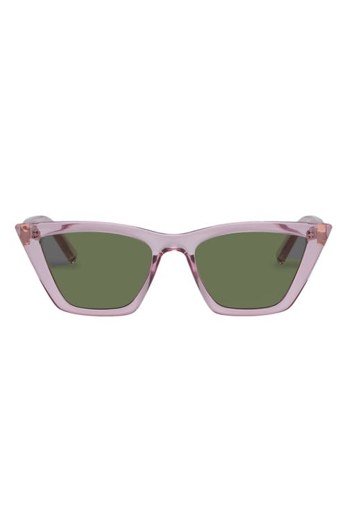 Le Specs Velodrome 54mm Cat Eye Sunglasses In Green
