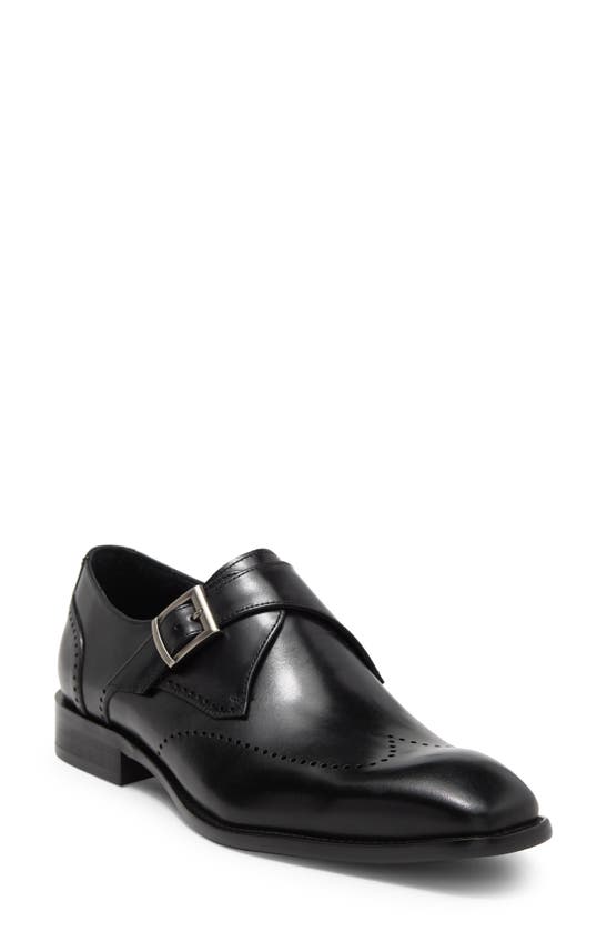 Maison Forte Carver Monk Strap Shoe In Black | ModeSens