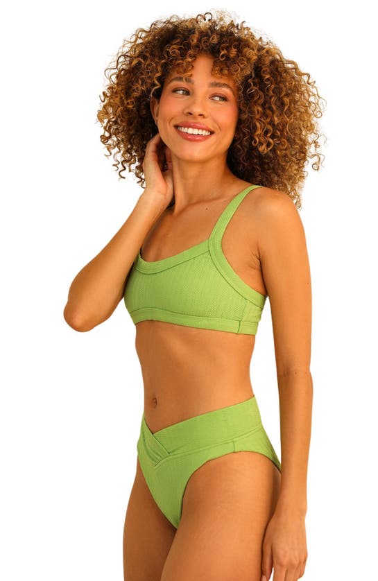 Dippin Daisys Kelly Bandeau Bikini Top In Avocado