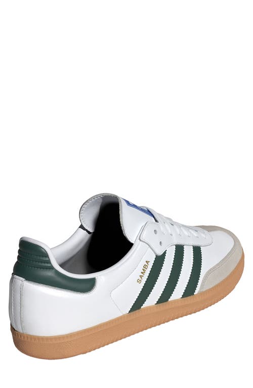 Shop Adidas Originals Adidas Gender Inclusive Samba Og Sneaker In White/collegiate Green/gum