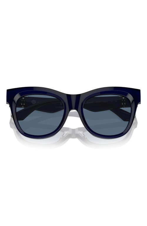 Shop Burberry Evolution 54mm Cat Eye Sunglasses In Blue